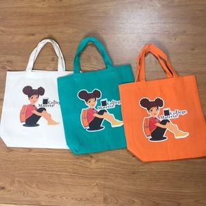 Green Tote Bag College Material medium Tote